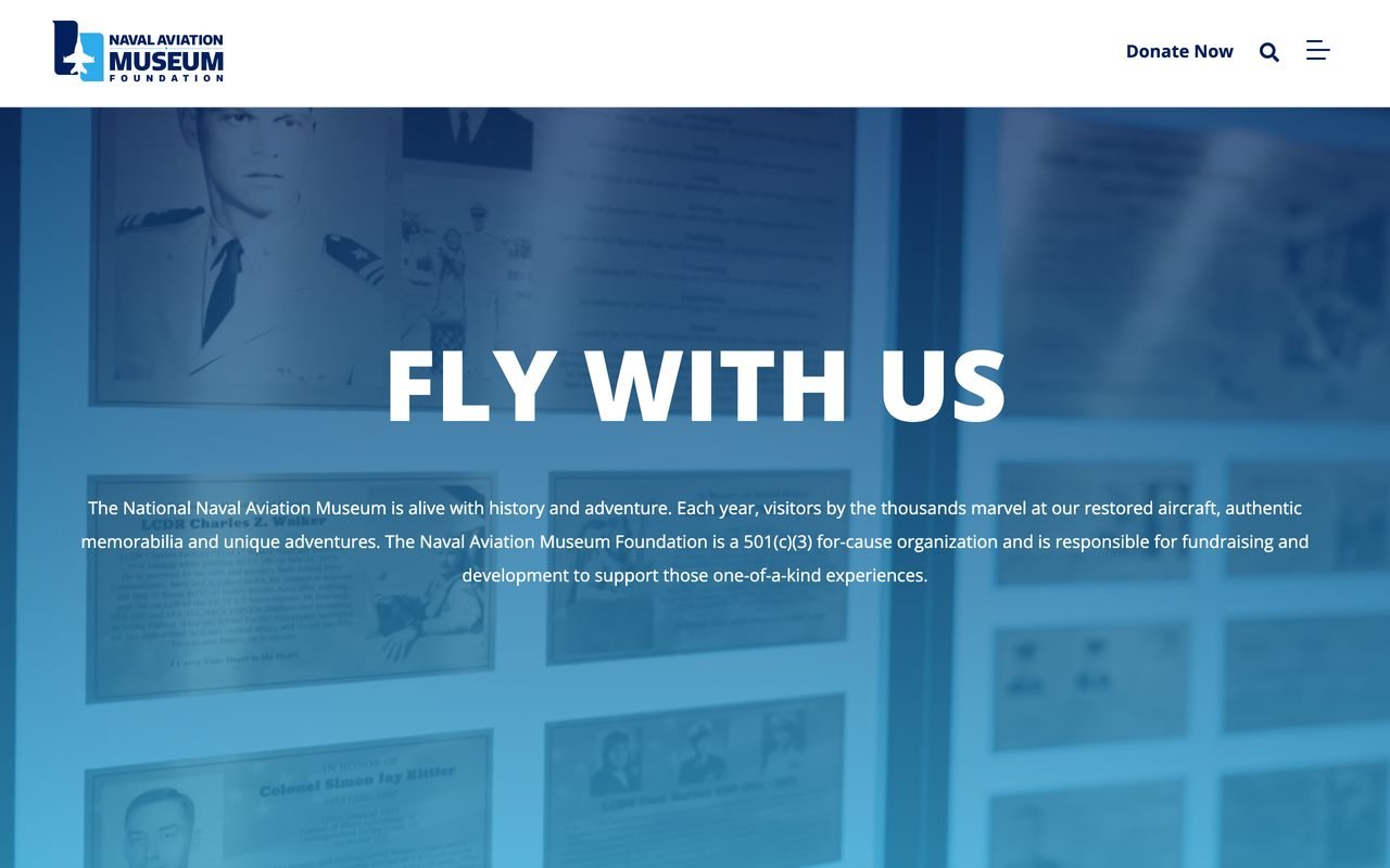 Homepage of Naval Aviation Museum Foundation